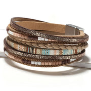 handwoven bohemian bracelet, view 5 - MRSLM