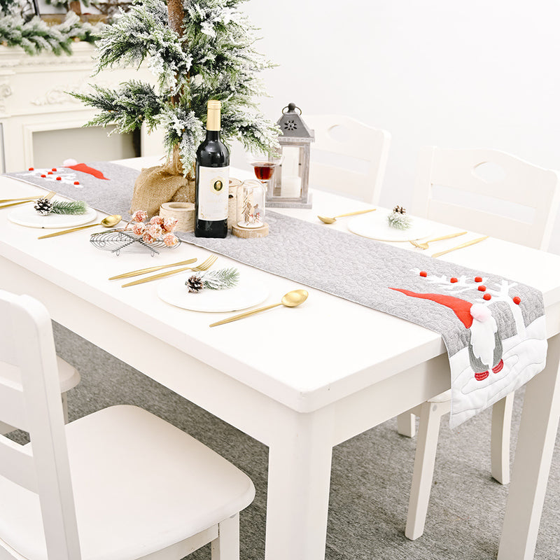 Christmas gnome table runner, view 4 - MRSLM