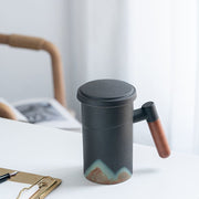 ceramic filter tea mug with lid - MRSLM