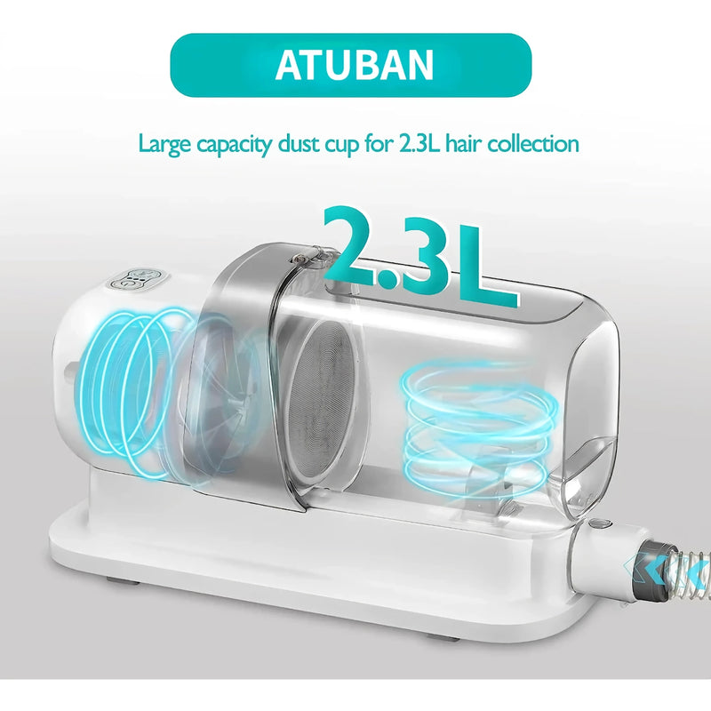 5-in-1 pet grooming kit with vacuum, view 6 - MRSLM