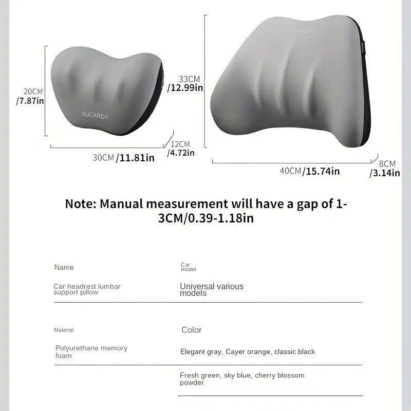 memory foam car seat pillow, view 14 - MRSLM