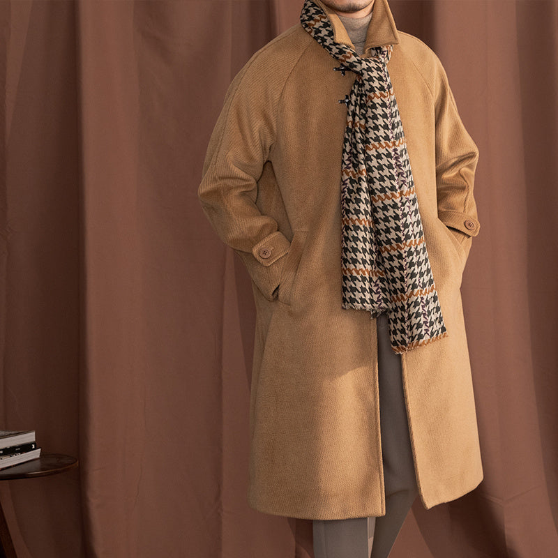 thick warm baggy lapel coat, view 6 - MRSLM