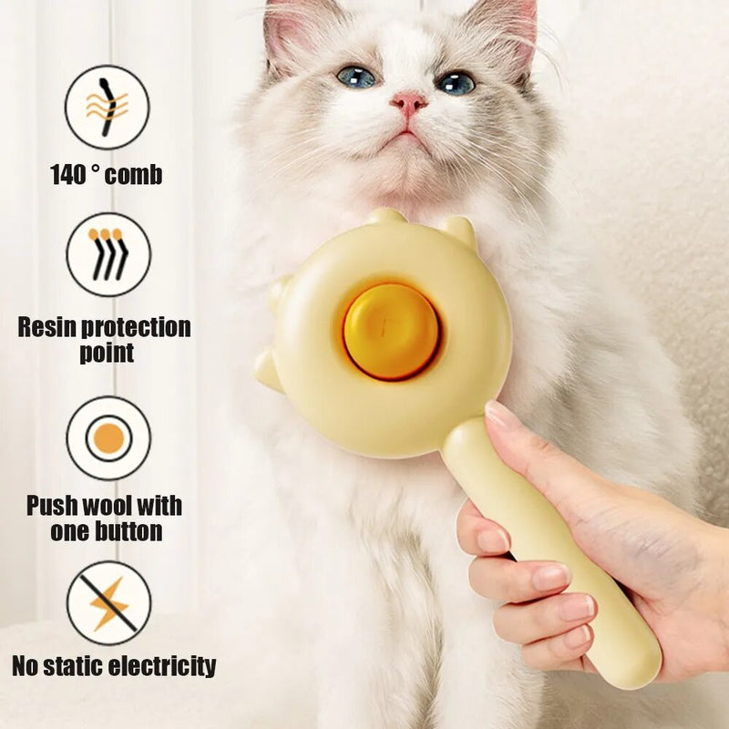 pet grooming brush, view 6 - MRSLM