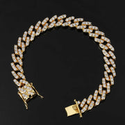9mm zircon cuban bracelet, view 6 - MRSLM