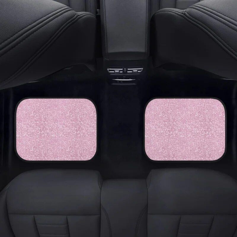 pink bling print car floor mats, view 4 - MRSLM