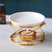modern hollow out aroma oil burner, view 3 - MRSLM