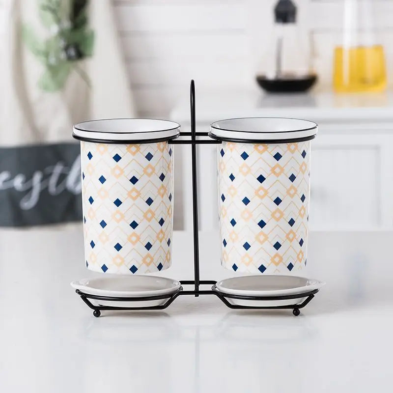 ceramic chopsticks tube set, view 5 - MRSLM