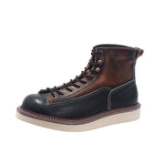 men's cow leather vintage ankle boots, view 8 - MRSLM