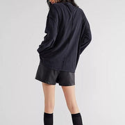 oversized cotton sweatshirt, view 8 - MRSLM