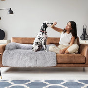 cozy fluffy large dog bed, view 4 - MRSLM