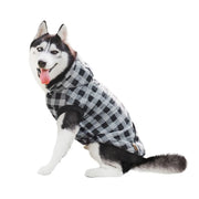 dog winter coat with detachable hood, view 2 - MRSLM