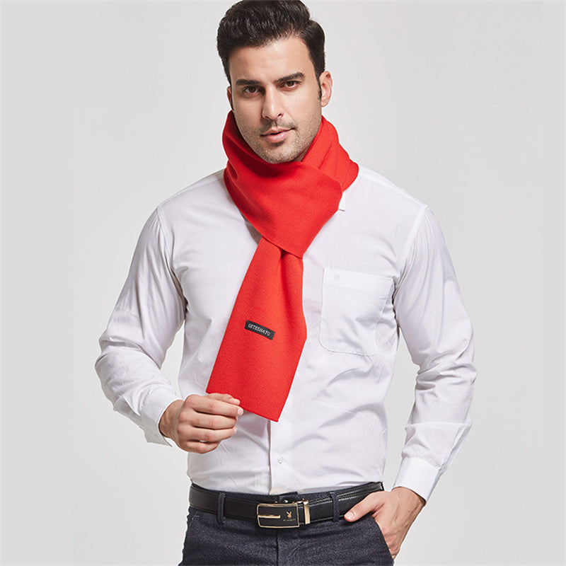 men's cashmere winter scarf, view 10 - MRSLM