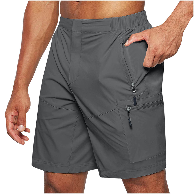 men's elastic waist summer shorts, view 8 - MRSLM