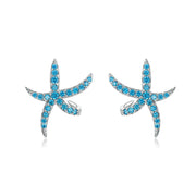 s925 silver pentagram star earrings, view 2 - MRSLM