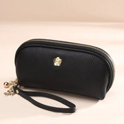 Tassel leather wristlet wallet, view 2 - MRSLM