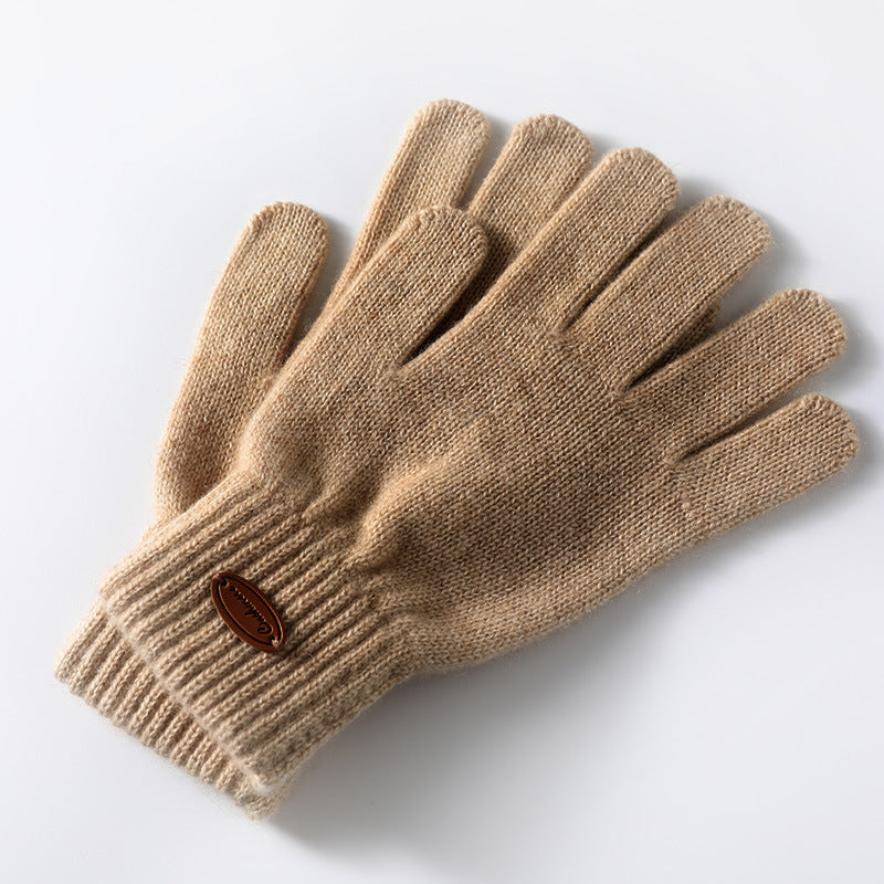 Pure cashmere knitted finger gloves - MRSLM
