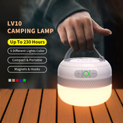 Rechargeable multi-color LED camping lantern, view 2 - MRSLM