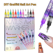 nail art graffiti pen set 12 colors, view 2 - MRSLM
