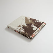 elk mountain forest cotton throw blanket, view 4 - MRSLM