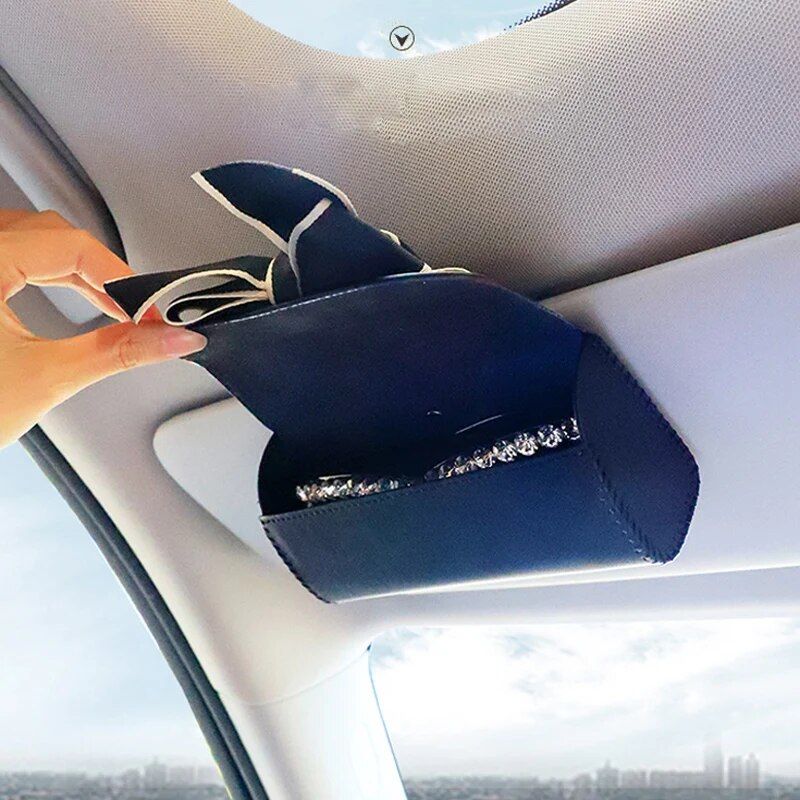 bowknot car sunglasses case, view 9 - MRSLM