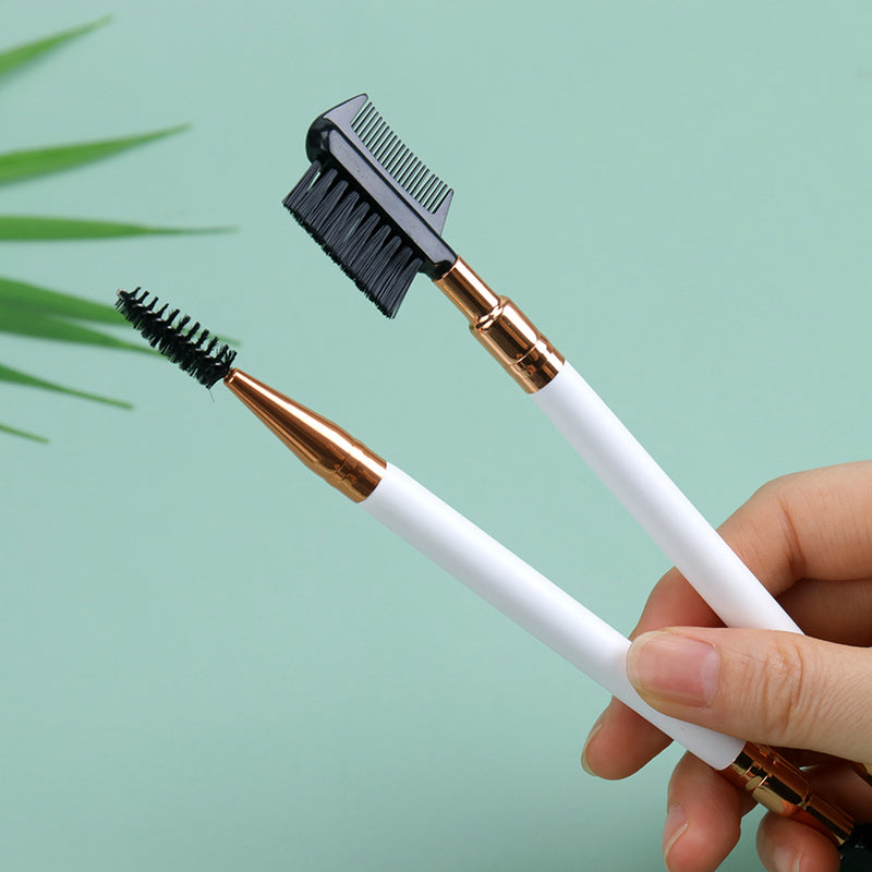 double ended eyebrow and eyelash comb brush, view 4 - MRSLM