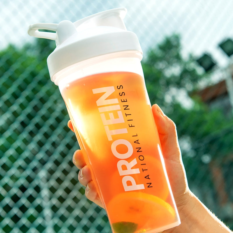 portable protein shaker bottle, view 8 - MRSLM
