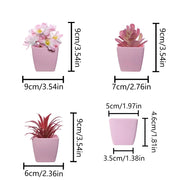 artificial flower bonsai with vase, view 2 - MRSLM