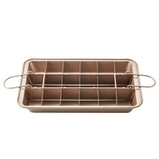 Square stainless steel brownie pan, view 4 - MRSLM
