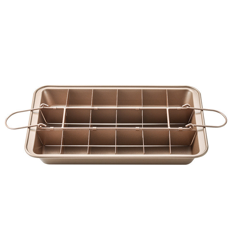 Square stainless steel brownie pan, view 4 - MRSLM