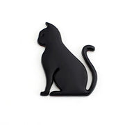 3d metal cat car sticker, view 3 - MRSLM