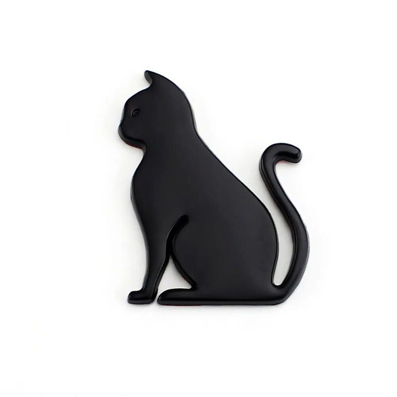 3d metal cat car sticker, view 3 - MRSLM