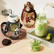 520ml kids water bottle with straw - MRSLM
