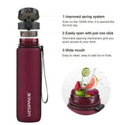 1.0L BPA-free sports water bottle, view 25 - MRSLM