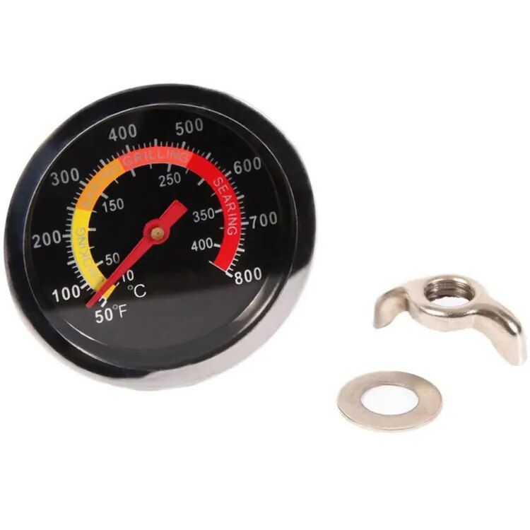Precision Stainless Steel BBQ Grill Thermometer