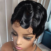 human hair pixie cut bob wig, view 10 - MRSLM