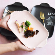 nordic porcelain dish with handles, view 3 - MRSLM
