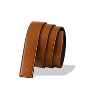 men's no-buckle split leather belt, view 9 - MRSLM