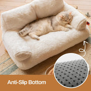 fluffy soft cat bed, view 4 - MRSLM
