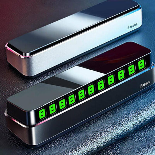 temporary car parking phone number card - MRSLM