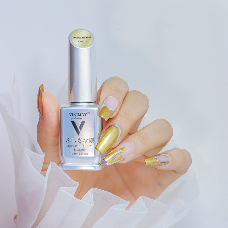 metallic mirror gel nail polish, view 3 - MRSLM