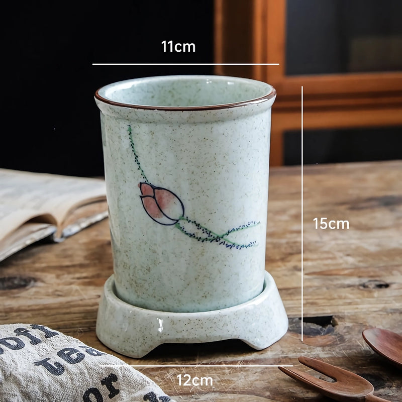 ceramic chopstick storage holder, view 5 - MRSLM