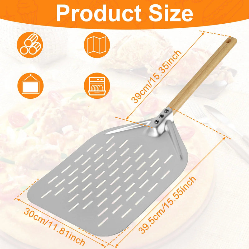 non-stick metal pizza peel, view 7 - MRSLM