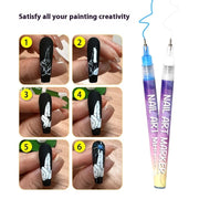 nail art graffiti pen set 12 colors, view 3 - MRSLM