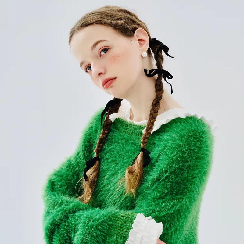cozy autumn loose sweater - MRSLM