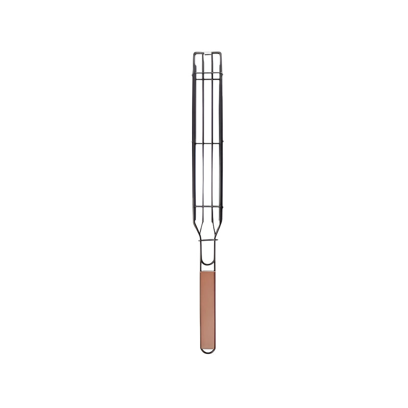 portable nonstick bbq grilling basket, view 2 - MRSLM