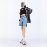 denim shorts, view 4 - MRSLM