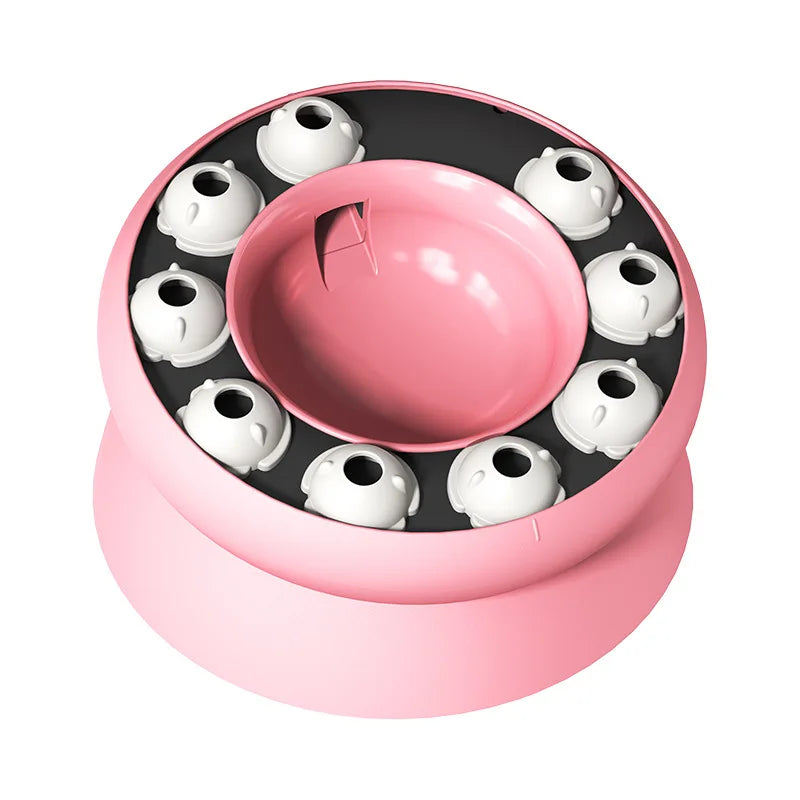 slanted cat puzzle bowl, view 3 - MRSLM