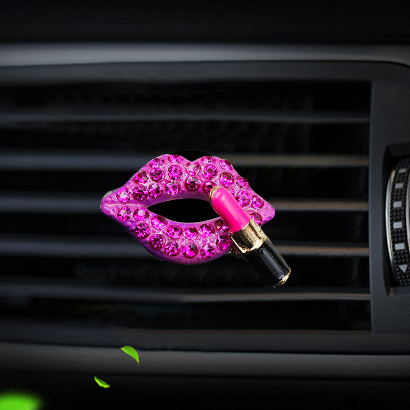 red lips car air freshener clip, view 2 - MRSLM