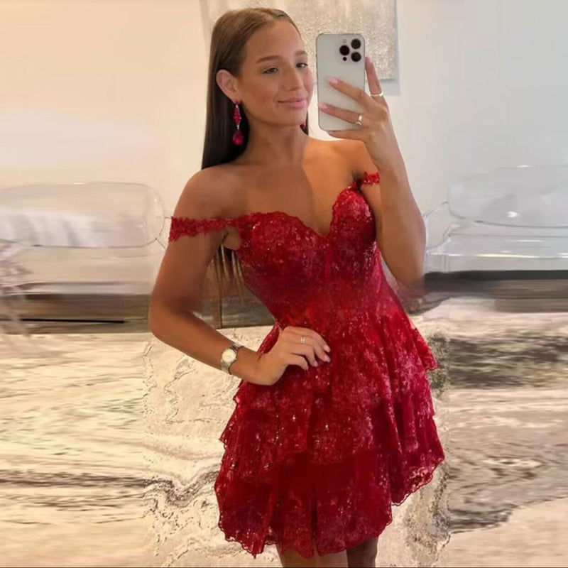 sequin short party dress, view 12 - MRSLM