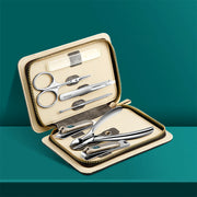 Color contrast stainless steel manicure set, view 5 - MRSLM